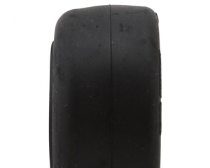 TZO Tires One 2.2" 2WD Front 1/10 Slick Buggy Tires (2) (Stiff Sidewall) (Gray) w/Foam Inserts #TZO-ONE-2FS-TI