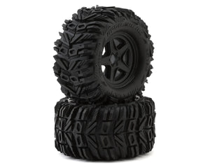 UpGrade RC Dirt Claw 2.8" Pre-Mounted All-Terrain Tires w/5-Star Wheels (2) (17mm/14mm/12mm Hex) #UPG-10000