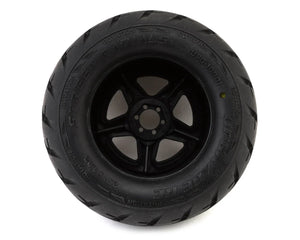 UpGrade RC Street Radials 2.8" Pre-Mounted On-Road Tires w/5-Star Wheels (2) (17mm/14mm/12mm Hex) #UPG-10001