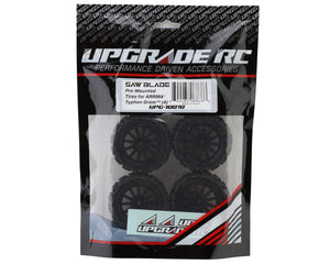 UpGrade RC Saw Blade Pre-Mounted Tires for ARRMA® Typhon Grom™ (4) #UPG-10010