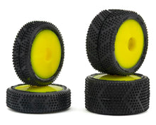 UpGrade RC Micro Spiker Pre-Mounted Front and Rear Carpet Tires for Losi® Micro-B (Yellow) #UPG-10011-Y