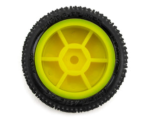 UpGrade RC Micro Spiker Pre-Mounted Front and Rear Carpet Tires for Losi® Micro-B (Yellow) #UPG-10011-Y