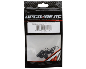 UpGrade RC 1/10 Body Clips w/Aluminum Pull Handles (Black) (4) #UPG-13001