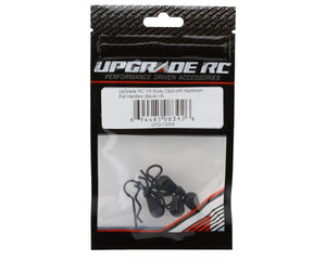 UpGrade RC 1/8 Body Clips with Aluminum Pull Handles (Black) (4) #UPG-13005