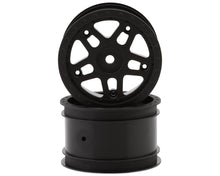 Whitz Racing Products 1/10 Whiplash Rear 2.2" Sprint Car Dirt Oval Wheels (Black) (2) #WRP-WL-REAR