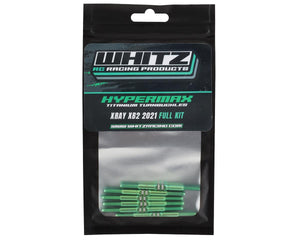 Whitz Racing Products HyperMax 2021 XRAY XB2 3.5mm Titanium Turnbuckle Kit (Green) #WRP-XRAYXB221-HM3