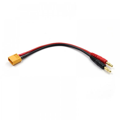 YEAH RACING XT60 MALE TO 4MM PLUG CHARGE CABLE CONNECTOR WIRE #WPT-0148