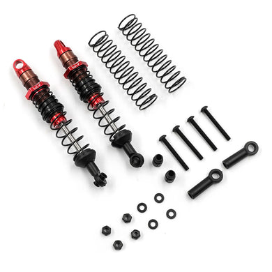 90MM DESERT COBRA DUAL SPRING DAMPER PAIR RED FOR 1/10 RC OFFROAD #DDC-090RD