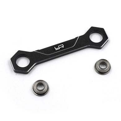 YEAH RACING ALUMINUM STEERING BRIDGE FOR KYOSHO OPTIMA MID #KYOP-017BK