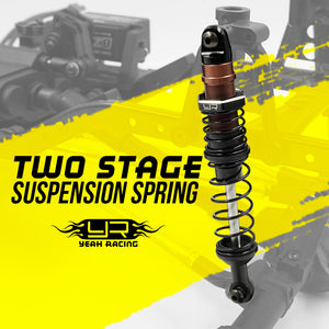 100MM DESERT COBRA DUAL SPRING DAMPER PAIR BLACK FOR 1/10 RC OFFROAD #DDC-100BK