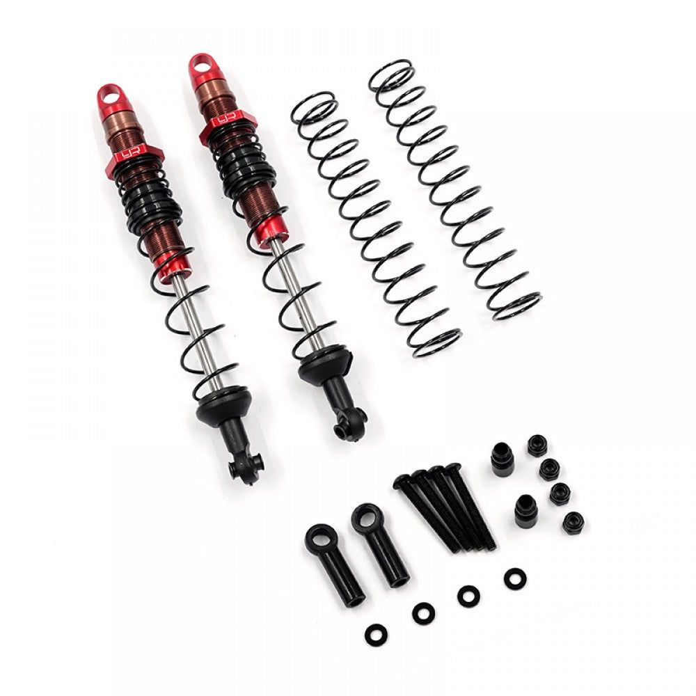 110MM DESERT COBRA DUAL SPRING DAMPER PAIR RED FOR 1/10 RC OFFROAD #DDC-110RD