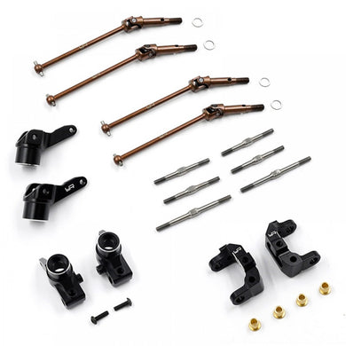 YEAH RACING ALUMINUM ESSENTIAL CONVERSION KIT BLACK FOR KYOSHO OPTIMA MID #KYOP-S02BK