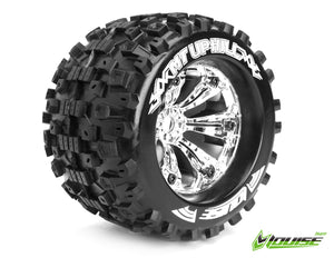 Louise 3.8" MT-Uphill Tyres on Black Rims - Glued Wheels 2Pcs