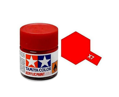 Tamiya X-7 Red Gloss Acrylic Paint 10ml #81507