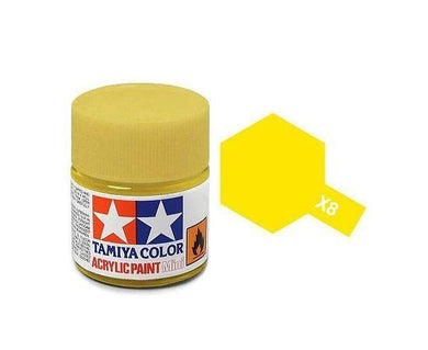 Tamiya X-8 Lemon Yellow Gloss Acrylic Paint 10ml