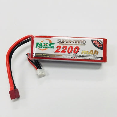 NXE 11.1v 2200mah 40c Soft case w/Deans #2200SC403SDEAN