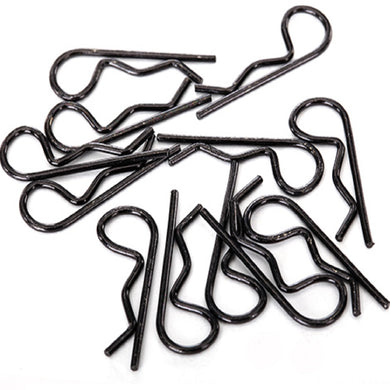 T/XAS BODY CLIPS, BLACK (12) STANDARD SIZE #1834A