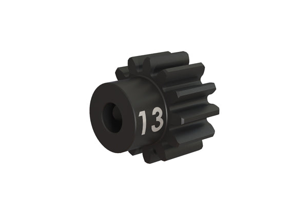 TRAXXAS Gear, 13-T pinion (32-p), heavy duty (machined, hardened steel)/ set screw # 3943X