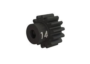 TRAXXAS  Gear, 14-T pinion (32-p), heavy duty (machined, hardened steel)/ set screw # 3944X