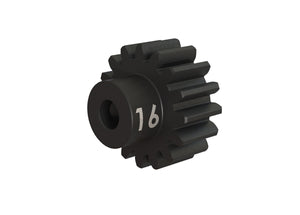 TRAXXAS Gear, 16-T pinion (32-p), heavy duty (machined, hardened steel)/ set screw # 3946X