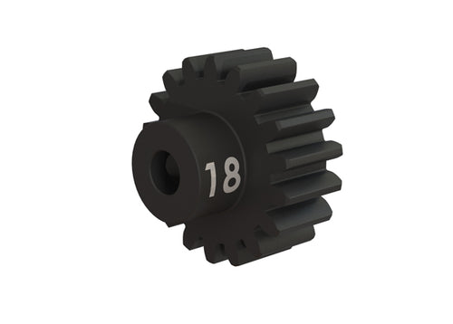 TRAXXAS Gear, 18-T pinion (32-p), heavy duty (machined, hardened steel)/ set screw # 3948X