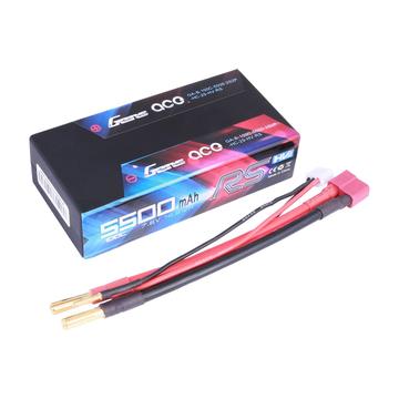 GENS ACE 5500MAH 100C 7.6V SHORTY HARD CASE LIPO BATTERY (4.0MM BULLET ...