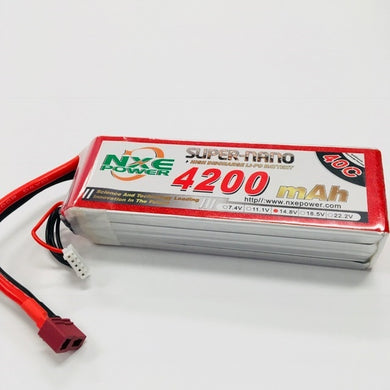 NXE 14.8v 4200mah 40c Soft case w/Deans #4200SC404SDEAN