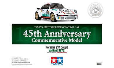 Tamiya 1:10 R/C Porsche 934 Coupe Vaillant (1976),TA02SW 4WD - 45th Anniversary Edition  T47477