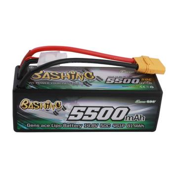 GENS ACE 5500MAH 50C 14.8V HARD CASE LIPO BATTERY (XT-90 PLUG) BASHING SERIES