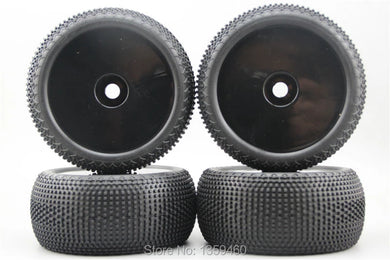4pcs 1/8 Truggy Wheels&Tire Set Tyre For HPI Traxxas 1/8 Tires #26404