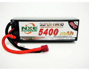 NXE 14.8v 5400mah 60c H/case Lipo w/Dean #5400HC604SDEAN