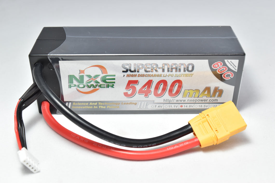 NXE 14.8v 5400mah 60c H/case Lipo w/XT90 #5400HC604SXT90