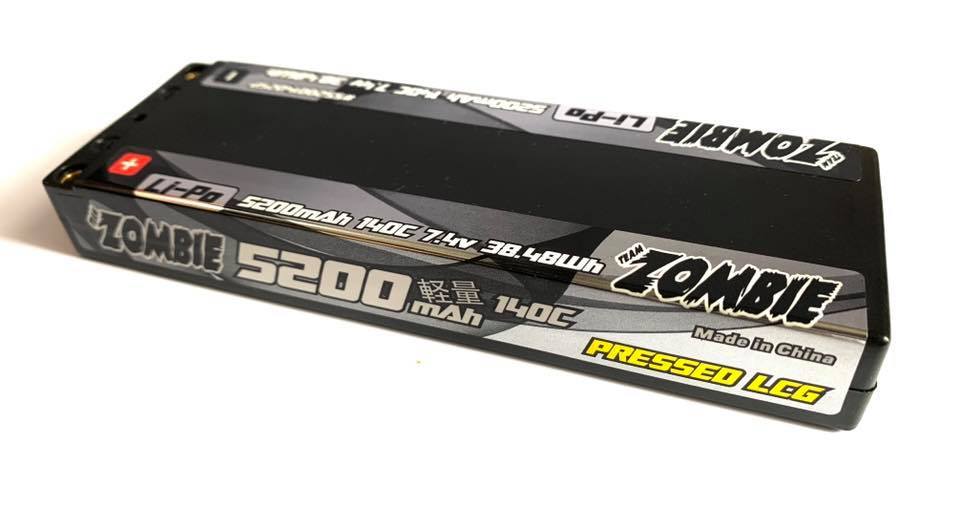 TEAM ZOMBIE S52001402SP 5200MAH 7.4V 140C PRESSED LCG FOR MOD