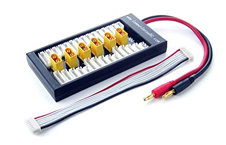 1pcs HotRc High Quality 2S-6S XT60 Plug Parallel Charging Board Para Board XT60 Plug 4.0MM