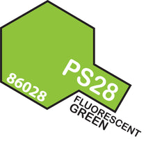Tamiya PS-28 Fluorescent Green Polycarbanate Spray Paint 100ml