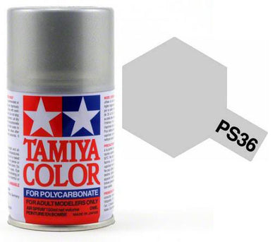 86036 | Tamiya PS-36 Translucent Silver Polycarbanate Spray Paint 100ml