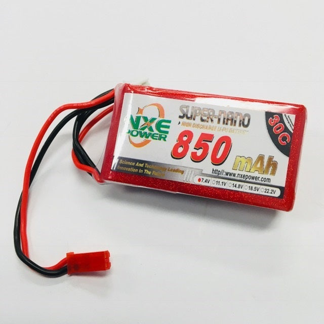 NXE 7.4v 850mah 30c Soft case w/JST #850SC302SJST