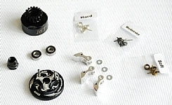 ARGUS 16t Clutch Bell COMBO SET + 34 mm Flywheel (Black)*1 + 3pc Type cluth shoe (Alum)
