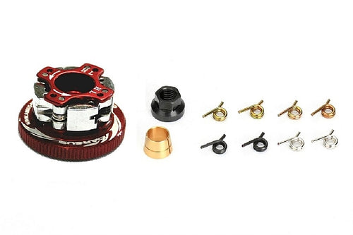 ARGUS 4 Shoe Clutches Combo Set (3 types of Springs)+Clutch Nut, 34mmFlywheel(Black)