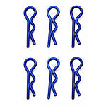 Body Clips, metallic blue