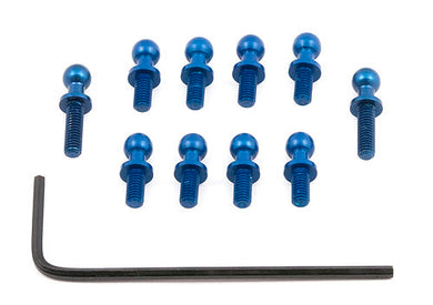 Aluminium Ballstuds, blue