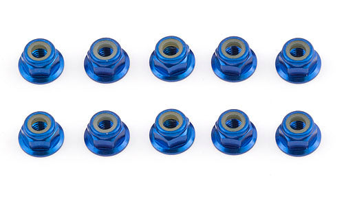 Team Associated MGT 4mm Locknuts Blue