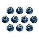 Team Associated MGT Front Lock Nuts 3mm Blue