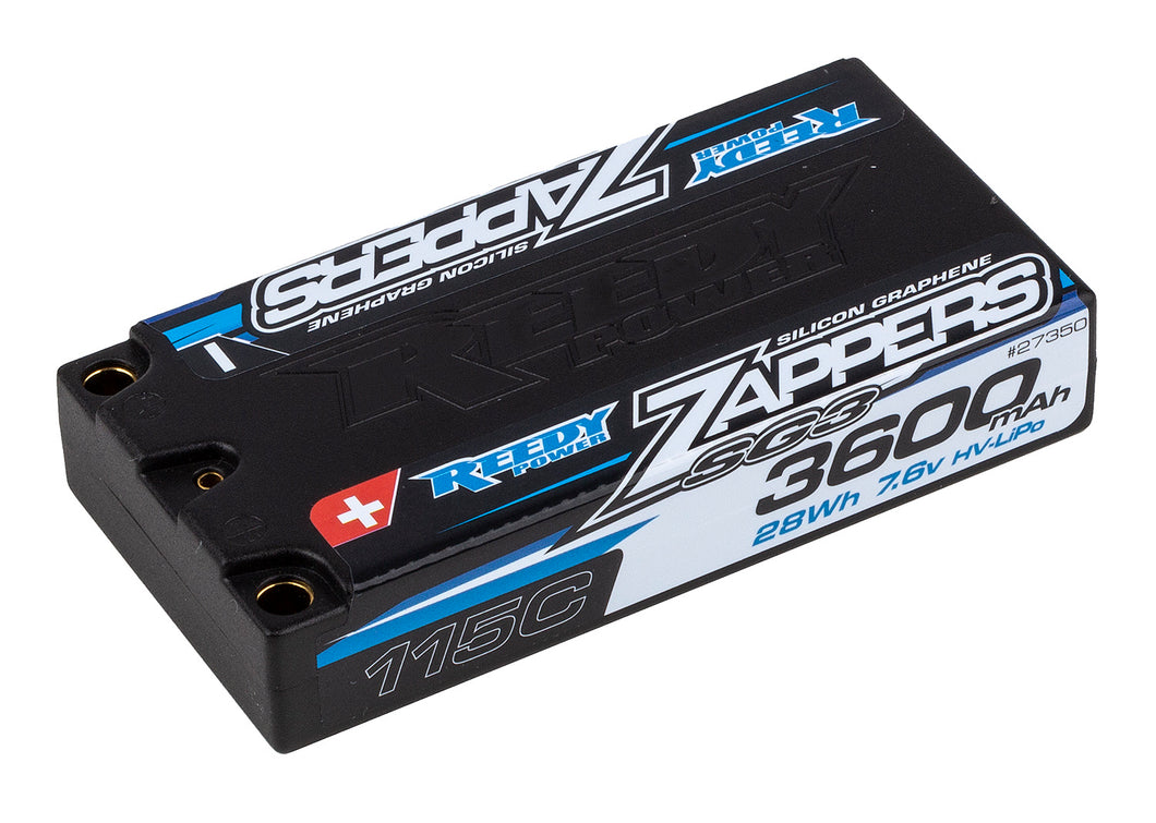 Zappers SG3 3600mAh 115C 7.6V LP Shorty #ASS27350