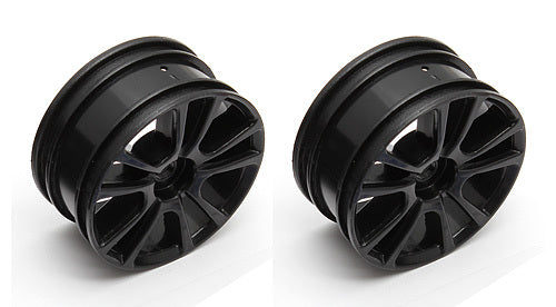 Team Associated 10-Spoke Wheels black Apex