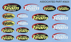Team Associated Factory Team Logo Decals