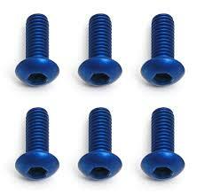 TEAM ASSOCIATED FT M3X8 BHCS BLUE ALUMINIUM (6PCS)