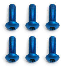 TEAM ASSOCIATED FT M3X10 BHCS BLUE ALUMINIUM (6PCS)