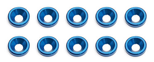 TEAM ASSOCIATED RC8 Blue Countersunk Washer (10PCS)
