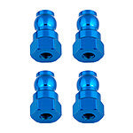 TEAM ASSOCIATED Shock Bushings, 12 mm, blue aluminum #91816
